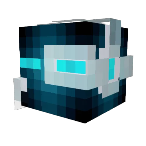 Wilmez10 Minecraft avatar head, 3D render