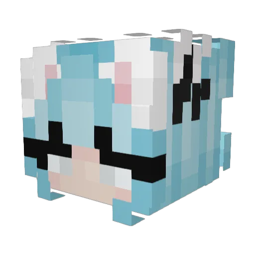 Wilmil69 Minecraft avatar head, 3D render