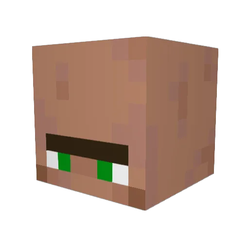 Wilms44 Minecraft avatar head, 3D render
