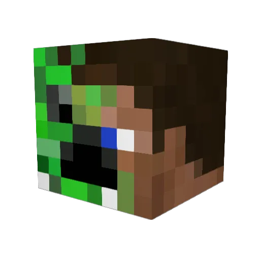 Wilmsracing Minecraft avatar head, 3D render