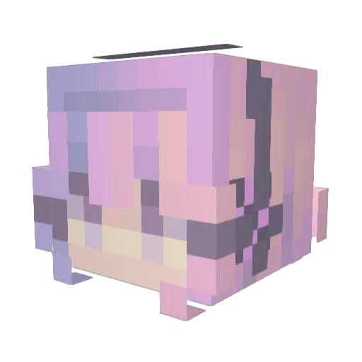 Wilovo Minecraft avatar head, 3D render