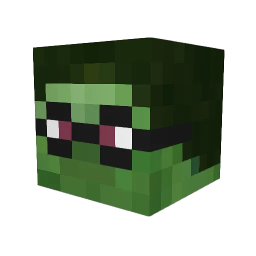 Wilson1000 Minecraft avatar head, 3D render