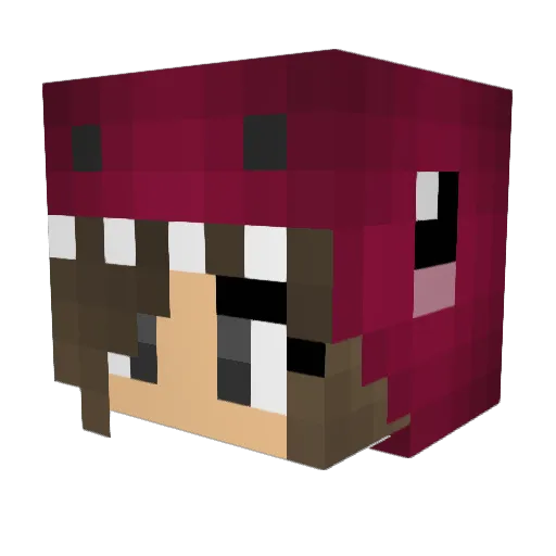 Wilson95 Minecraft avatar head, 3D render