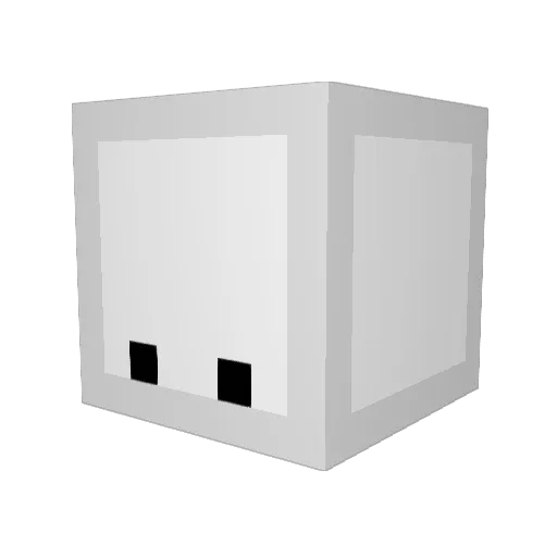 Wiluck Minecraft avatar head, 3D render