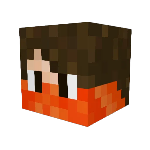 WilurT Minecraft avatar head, 3D render