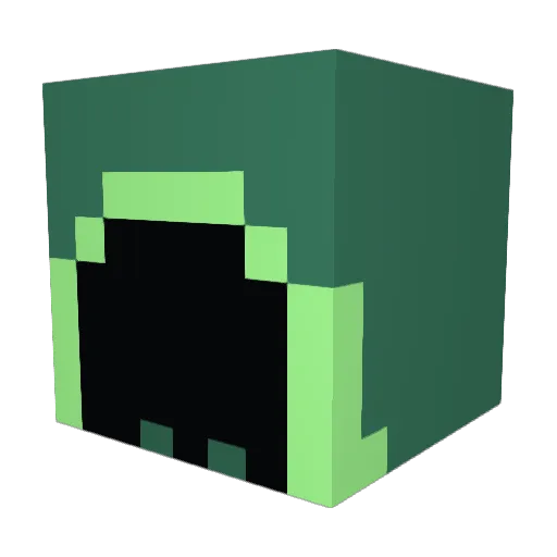 WilyWizard Minecraft avatar head, 3D render