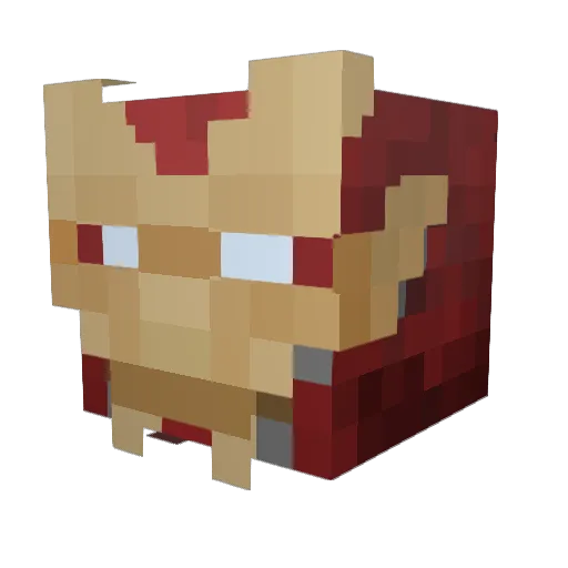 Wimer92 Minecraft avatar head, 3D render