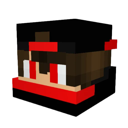 WimpyMars139 Minecraft avatar head, 3D render