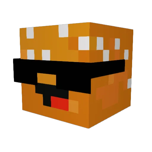 Win2Pay Minecraft avatar head, 3D render