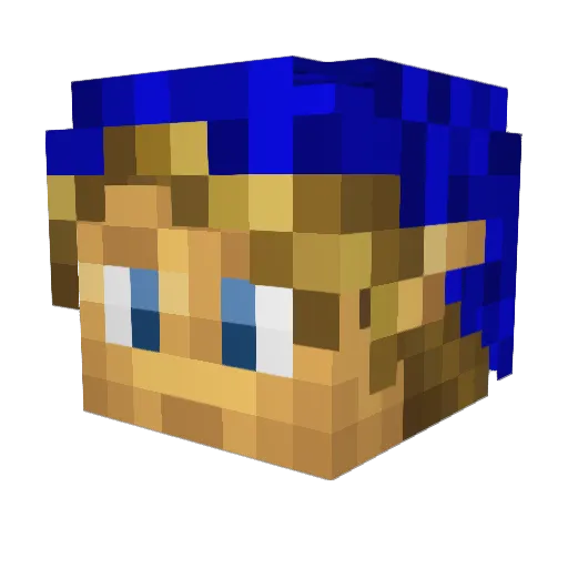 WinCrafters Minecraft avatar head, 3D render