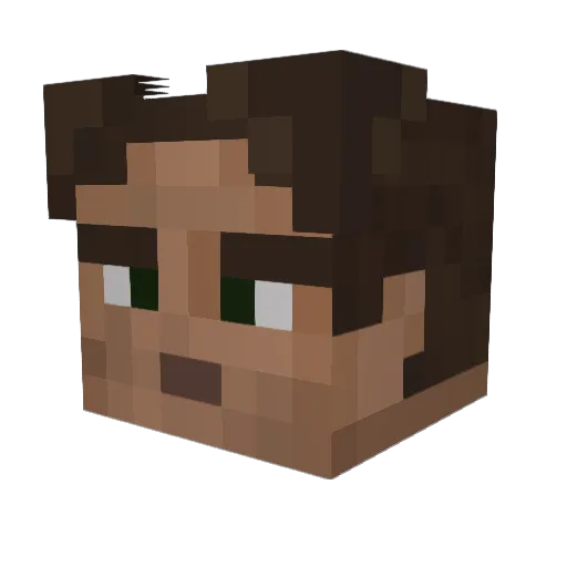 WinKyFaZe Minecraft avatar head, 3D render