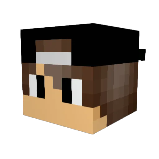 WinLation Minecraft avatar head, 3D render