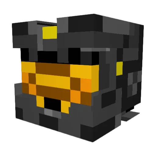 WinOS Minecraft avatar head, 3D render