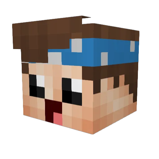 WinTex_ Minecraft avatar head, 3D render