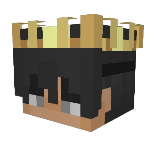 Wincent15 Minecraft avatar head, 3D render