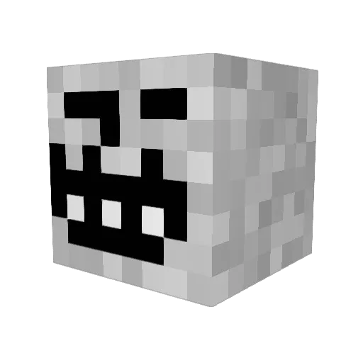 Wincent Minecraft avatar head, 3D render