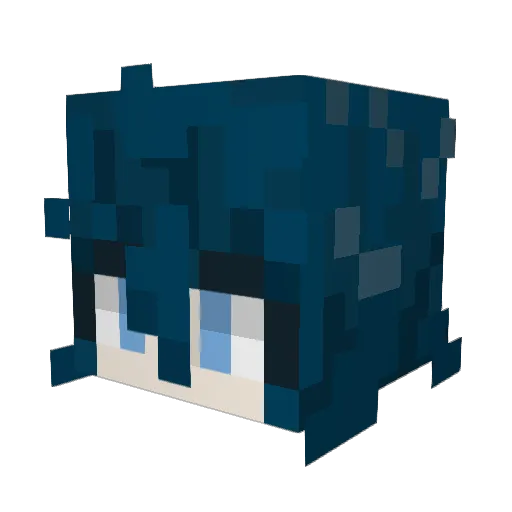 Wincheste Minecraft avatar head, 3D render