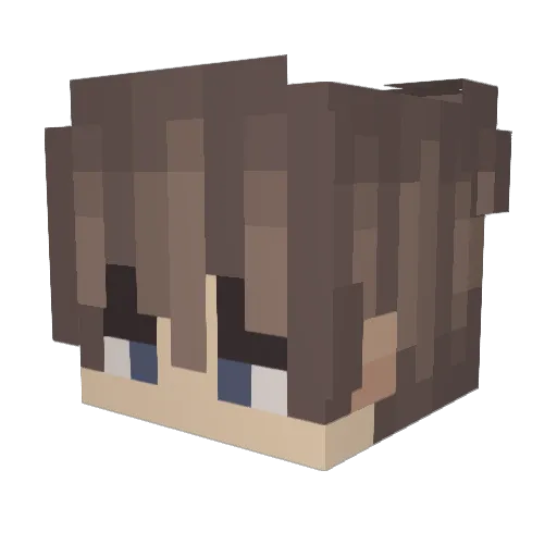 Wincle_Official Minecraft avatar head, 3D render