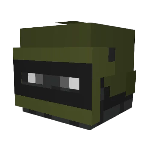 Wind0s Minecraft avatar head, 3D render