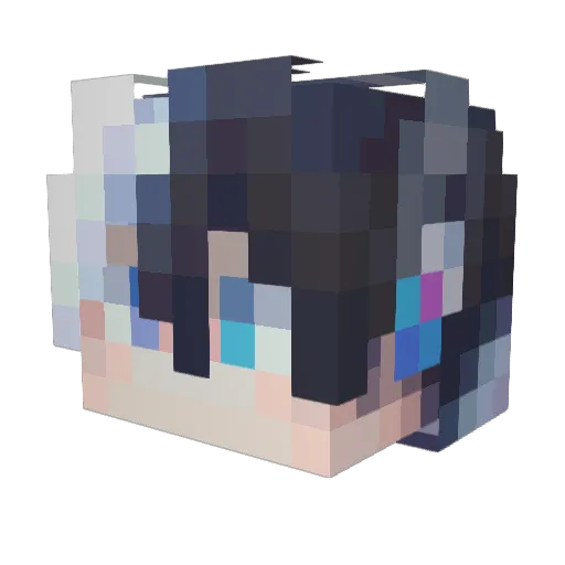 WindCarve Minecraft avatar head, 3D render