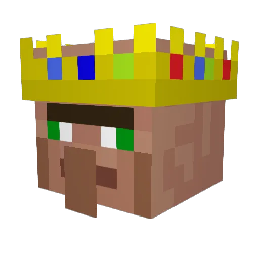 WindS5 Minecraft avatar head, 3D render