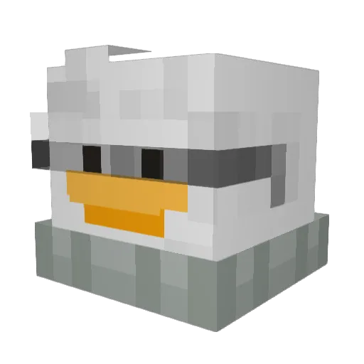 WindZoar Minecraft avatar head, 3D render
