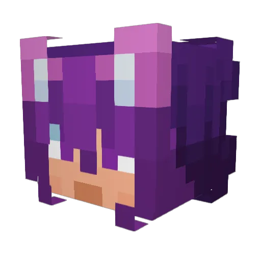 Wind_332 Minecraft avatar head, 3D render