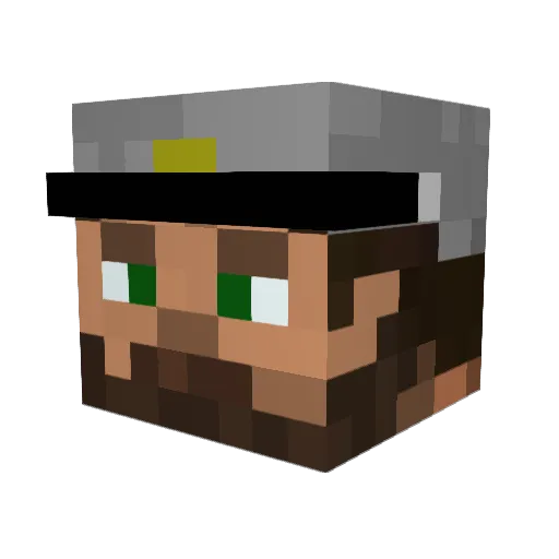 Wind_Cold Minecraft avatar head, 3D render