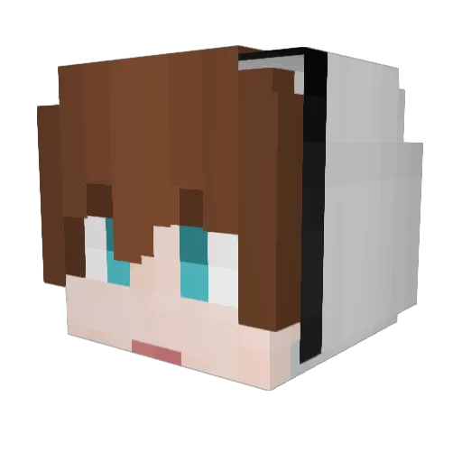 Wind_G Minecraft avatar head, 3D render