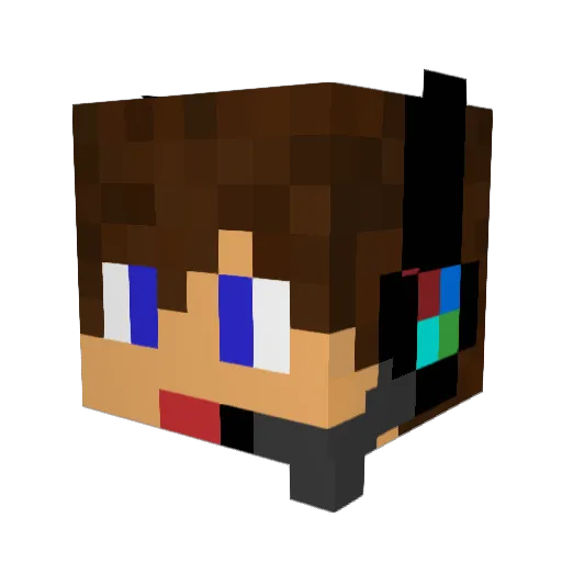 Windblade520 Minecraft avatar head, 3D render