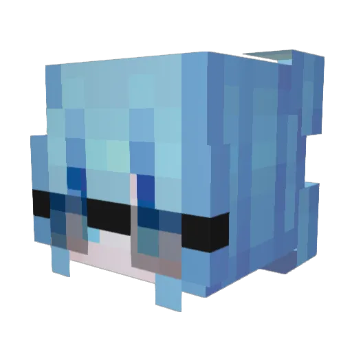 WinderVT Minecraft avatar head, 3D render