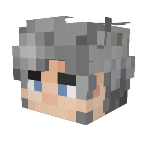 Windermake Minecraft avatar head, 3D render
