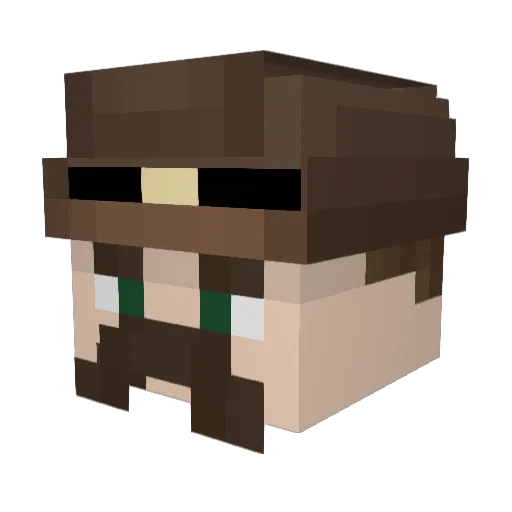 WindexLover21 Minecraft avatar head, 3D render