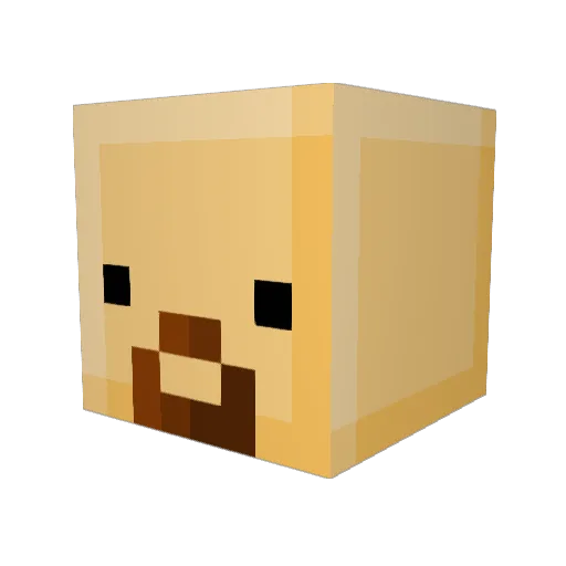 Windfall95 Minecraft avatar head, 3D render