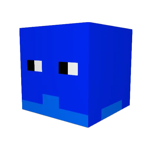 Windig_YT Minecraft avatar head, 3D render