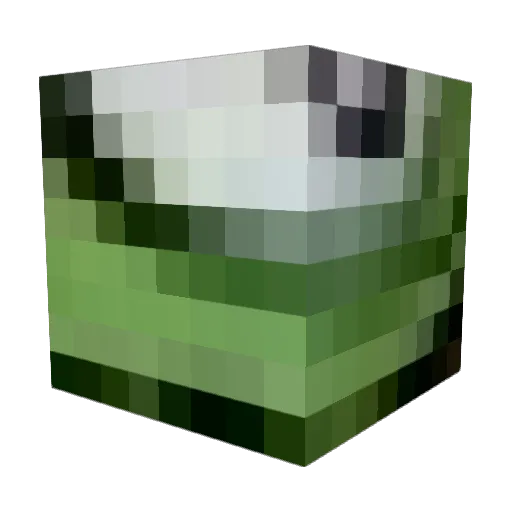 Windisma Minecraft avatar head, 3D render