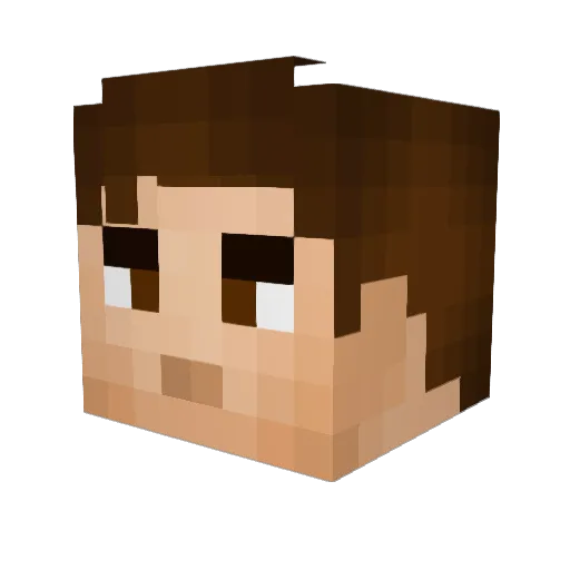 Winditz Minecraft avatar head, 3D render