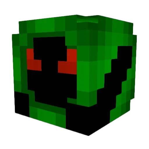 Windmunky Minecraft avatar head, 3D render