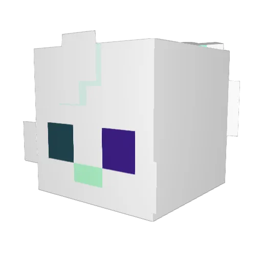 Windnedr Minecraft avatar head, 3D render