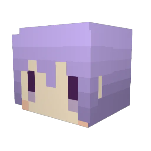 Windos_V Minecraft avatar head, 3D render