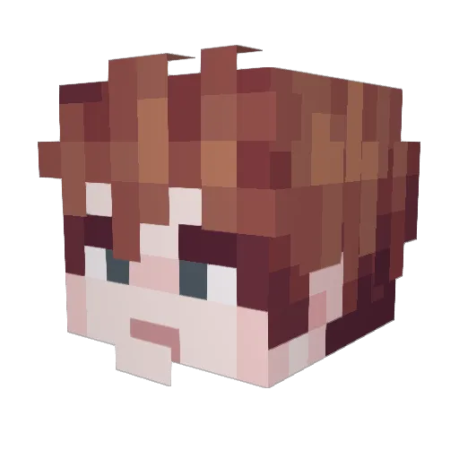 WindowTapper Minecraft avatar head, 3D render