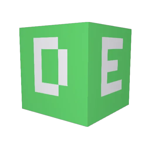 WindowUpdated Minecraft avatar head, 3D render