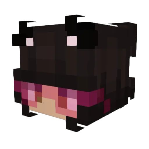 Windows7_exe Minecraft avatar head, 3D render