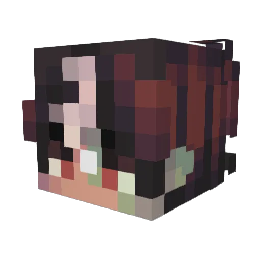 WindowsDefenter Minecraft avatar head, 3D render