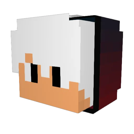 WindowsUltimate Minecraft avatar head, 3D render