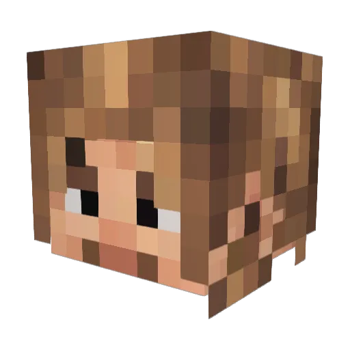 Windowsoutlook Minecraft avatar head, 3D render