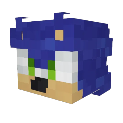 Windreaper06 Minecraft avatar head, 3D render
