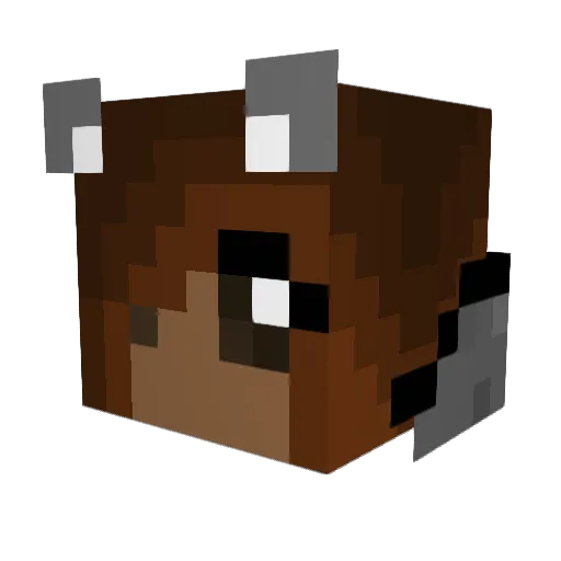 Windslicer Minecraft avatar head, 3D render