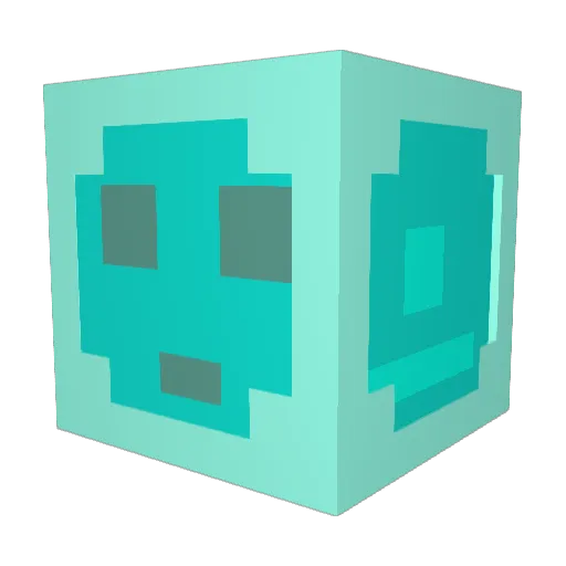 Windsxy Minecraft avatar head, 3D render