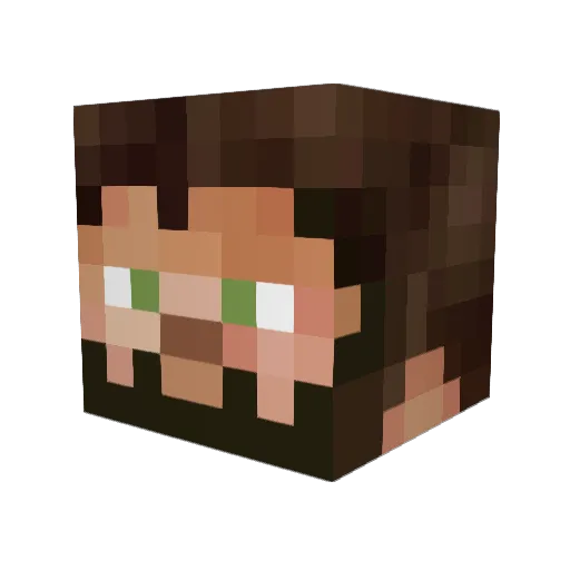 Windy2305 Minecraft avatar head, 3D render